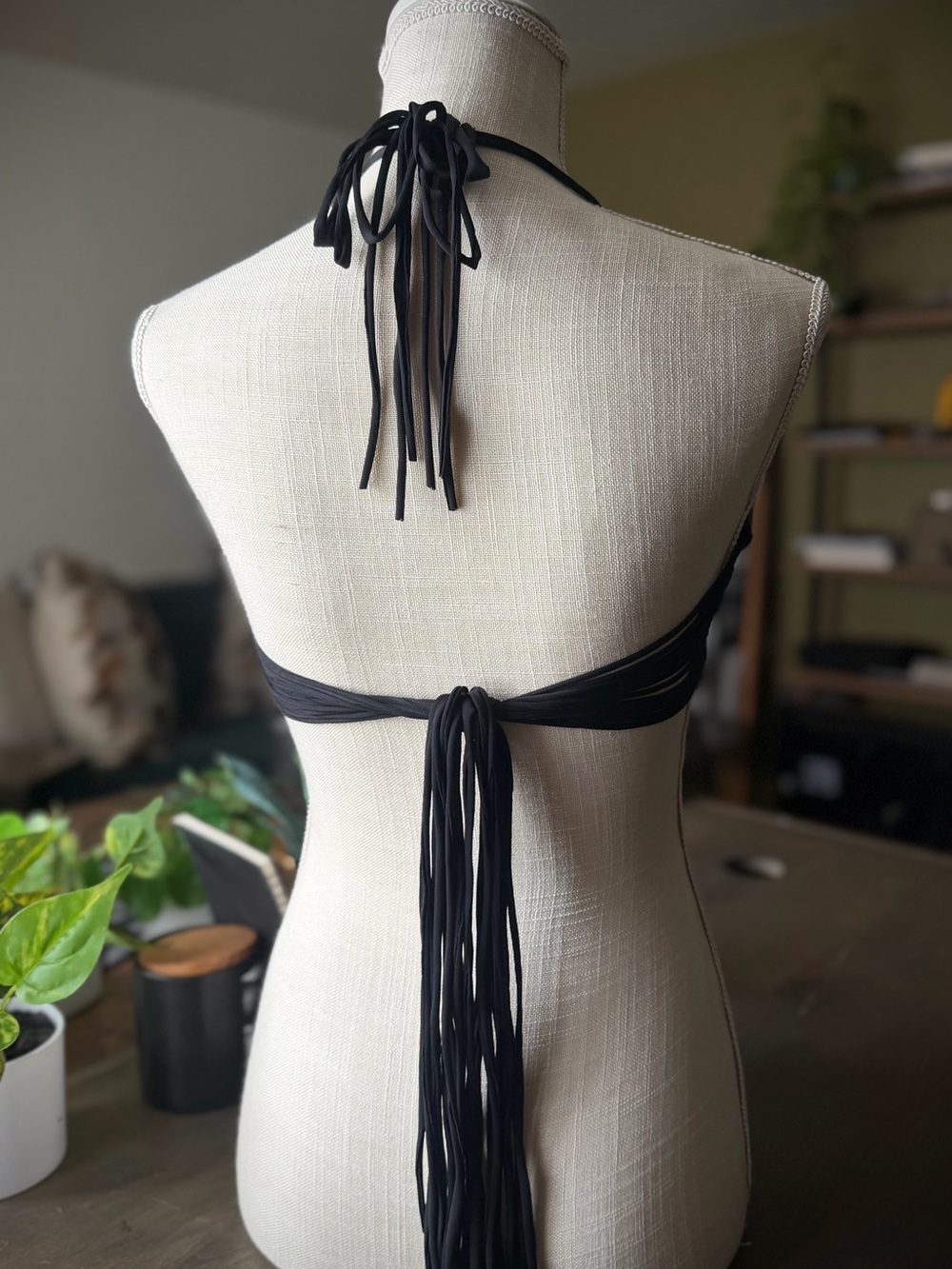 MIKOH | S / M | Namotu Strappy Bikini Top + Lanai / Kapalua String Cheeky Bottom